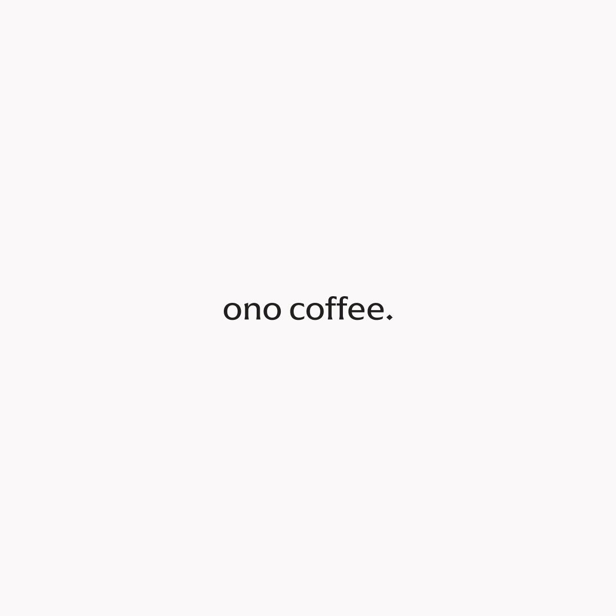 Marca ono coffee. em fundo claro